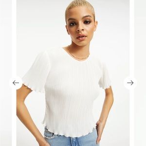 Always fits Plisse top 3/4 worn once